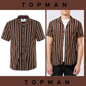 Topman Stripped Button Up Shirt
